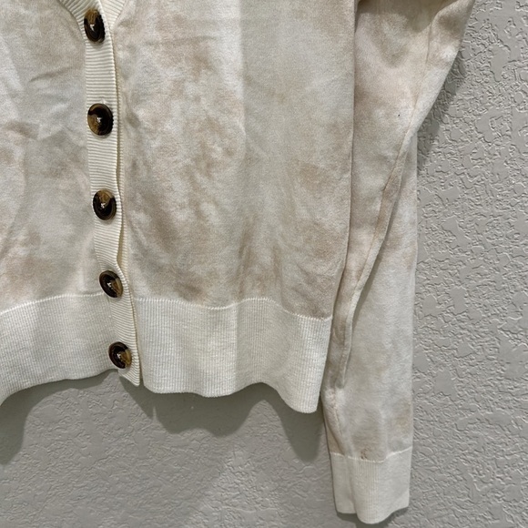 Cream Tie dye cardigan size S - Picture 3 of 7